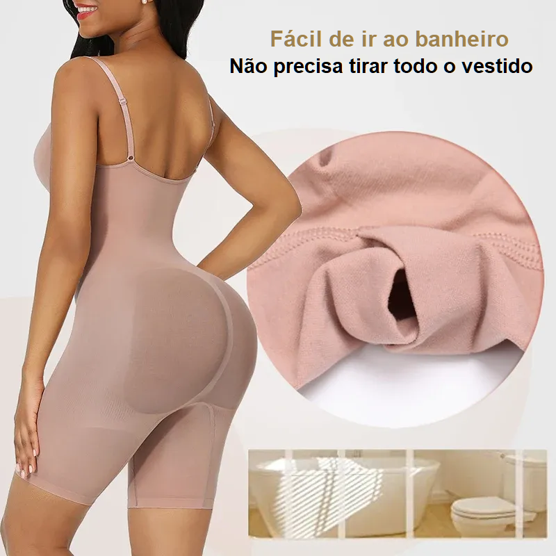 Body Modelador Feminino com Controle de Barriga Destaque LojasFIBO